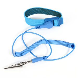Anti-Static Static-free Wristband Wrist Strap Band ESD Discharge Grounding Tool (Baby Blue)