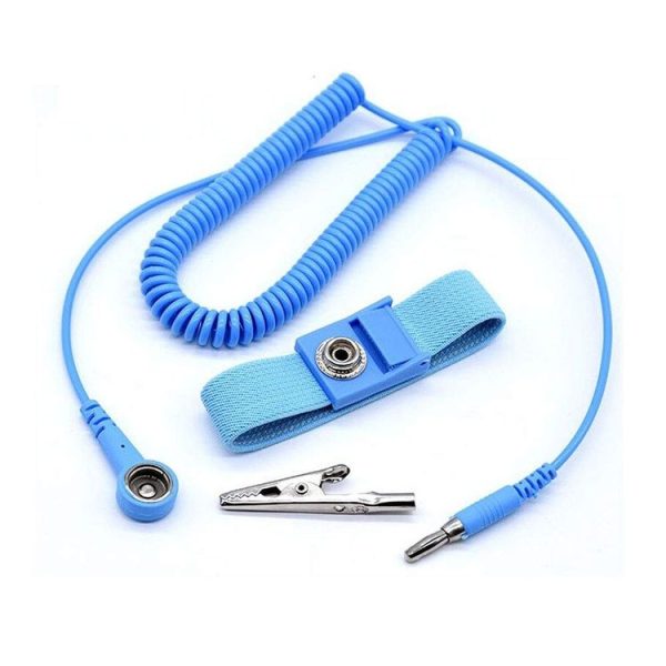 Anti-Static Static-free Wristband Wrist Strap Band ESD Discharge Grounding Tool (Baby Blue) - Image 3