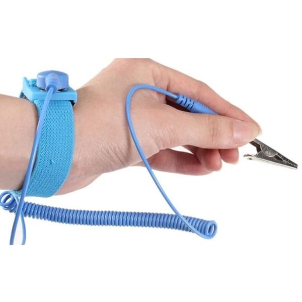 Anti-Static Static-free Wristband Wrist Strap Band ESD Discharge Grounding Tool (Baby Blue) - Image 5