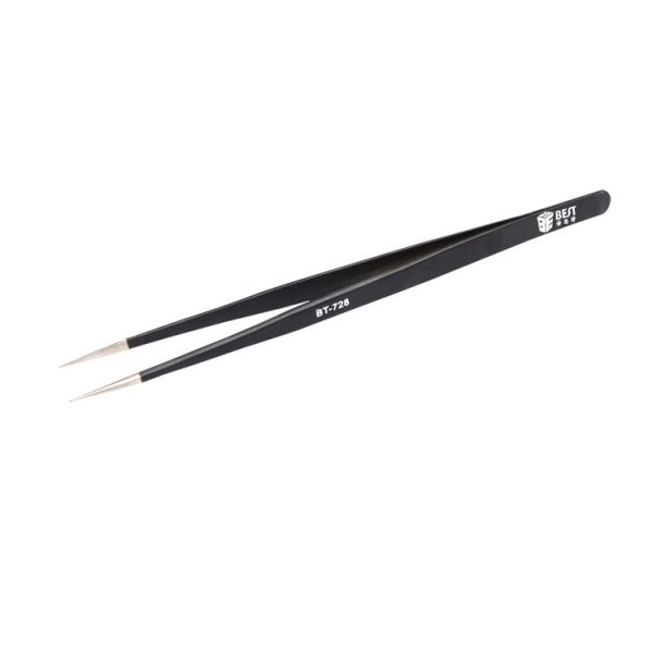 BEST BST-728 202 Stainless Steel Anti-static Tip Tweezers - Image 2