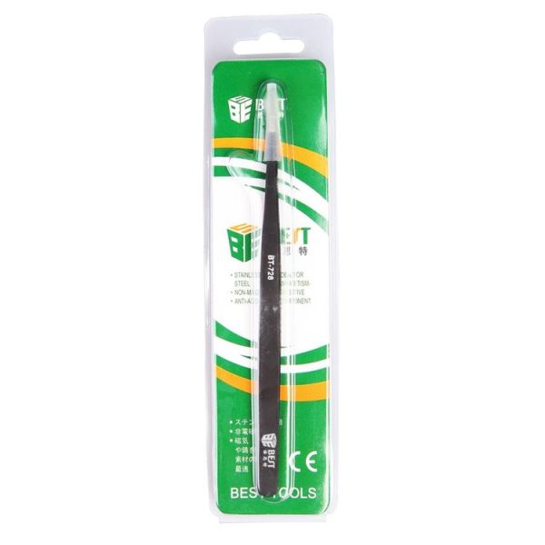 BEST BST-728 202 Stainless Steel Anti-static Tip Tweezers - Image 7