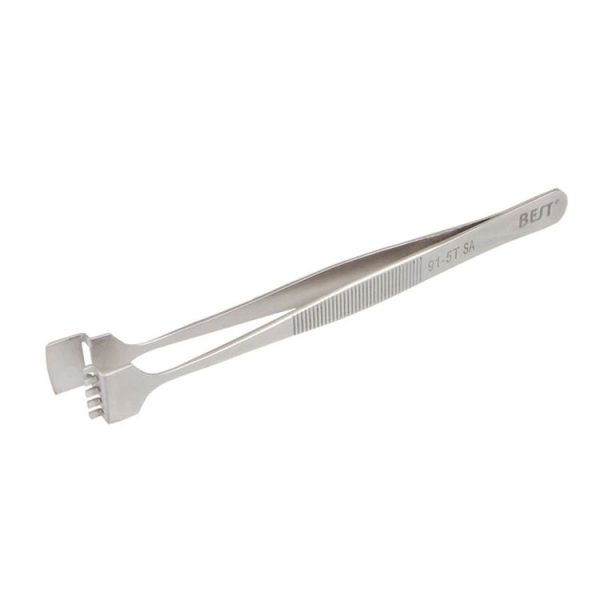 BEST BST-91-5T SA Professional Stainless Steel Wafer Tweezers for Silicon Wafer