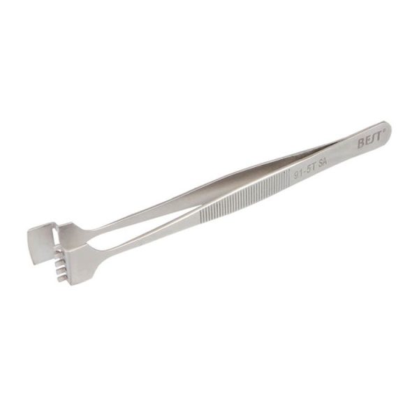 BEST BST-91-5T SA Professional Stainless Steel Wafer Tweezers for Silicon Wafer - Image 2