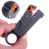 Rotary Coaxial Cable Wire Stripping Stripper Cutter Stripper for RG-59 / 6 / 58 Network Tool Computer Networking (Grey) - Image 4