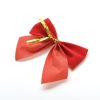 12 PCS Christmas Decoration Ornaments Bowknot Back Golden Twist Tie, Height: 6cm (12pcs in one packaging, the price is for 12pcs) (Red) - Image 3