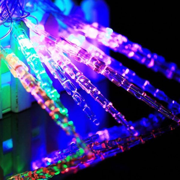 7m Icicle Pendants Decoration String Lights, 30-LED Multi-Colored Light (AC 220V / EU Plug) (Transparent)