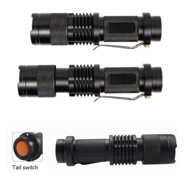 SK98 LED Focus Flashlight, 3 Mode, Cree XM-L T6 LED, Luminous Flux: 1000lm, Length: 9.2cm (White Light) - Image 3