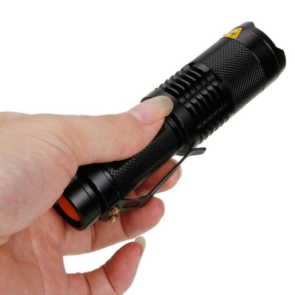 SK98 LED Focus Flashlight, 3 Mode, Cree XM-L T6 LED, Luminous Flux: 1000lm, Length: 9.2cm (White Light) - Image 4