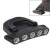 Head Light HeadLamp Cap Torch Bulb, 5 LED White Light Two Mode Adjustable (Black)