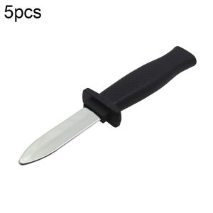 5pcs Tricky Retractable Plastic Knife, Fun Gag Toy (Black)