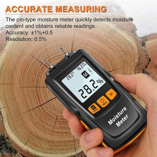GM610 Digital Wood Moisture Meter (Black) - Image 5