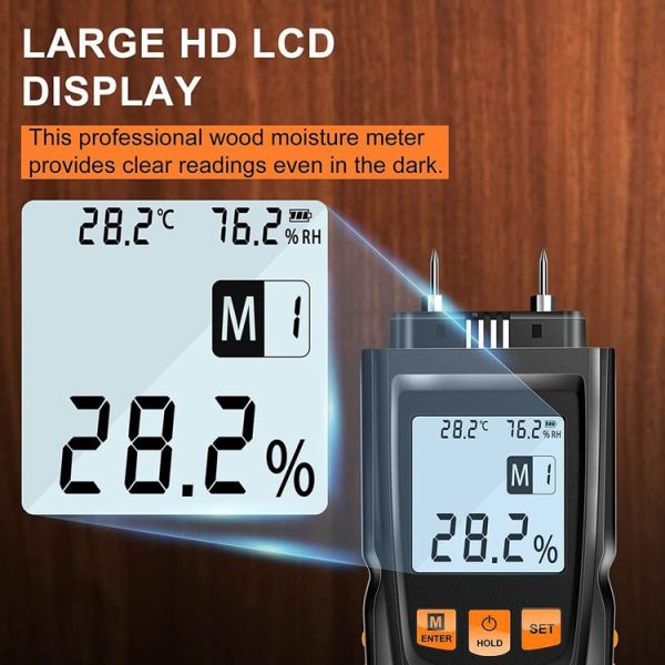GM610 Digital Wood Moisture Meter (Black) - Image 7