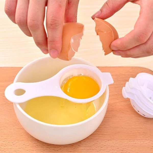 20pcs Separator for Egg White and Yolk (White) - Image 5