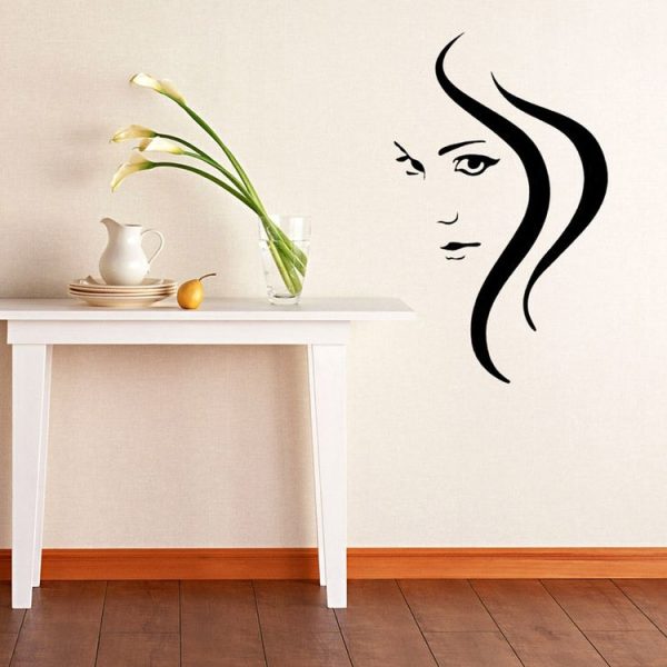 Home Decor Girl Removable Wall Stickers, Size: 60cm x 38cm - Image 3