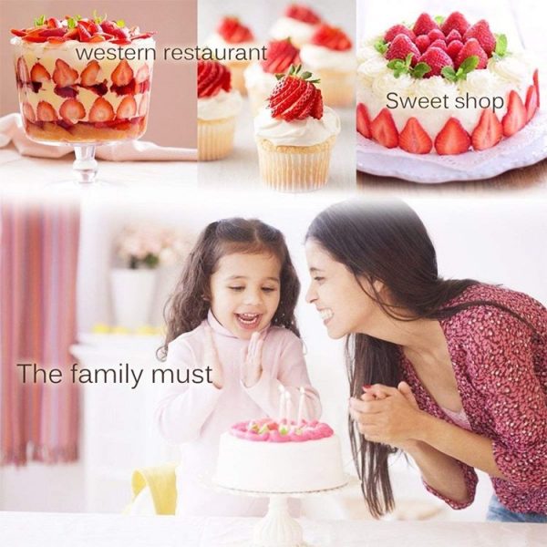 Kitchen Tool Plastic Strawberry Slicer Fruit Knife with Stainless Steel Blade (Red) - Image 8