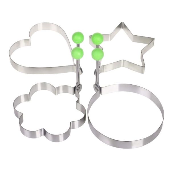 4 in 1 Stainless Steel Fried Egg Pancake Mold - Image 2
