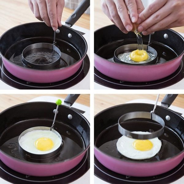 4 in 1 Stainless Steel Fried Egg Pancake Mold - Image 6