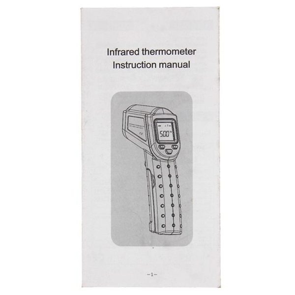 DT-8500 LCD Digital Infrared Thermometer, Temperature Range: -50-500 Celsius Degree (Grey) - Image 8