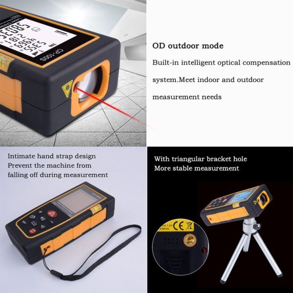 CP-100S Digital Handheld Laser Distance Meter, Max Measuring Distance: 100m - Image 5