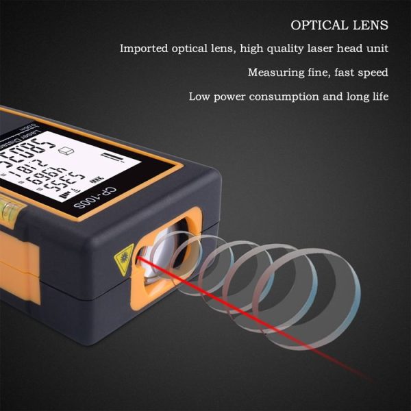 CP-100S Digital Handheld Laser Distance Meter, Max Measuring Distance: 100m - Image 6