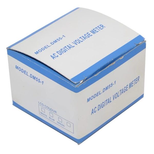 DM55-1 LCD AC Digital Voltage Meter Voltmeter, Measure Range: 110V-300V, EU Plug - Image 5