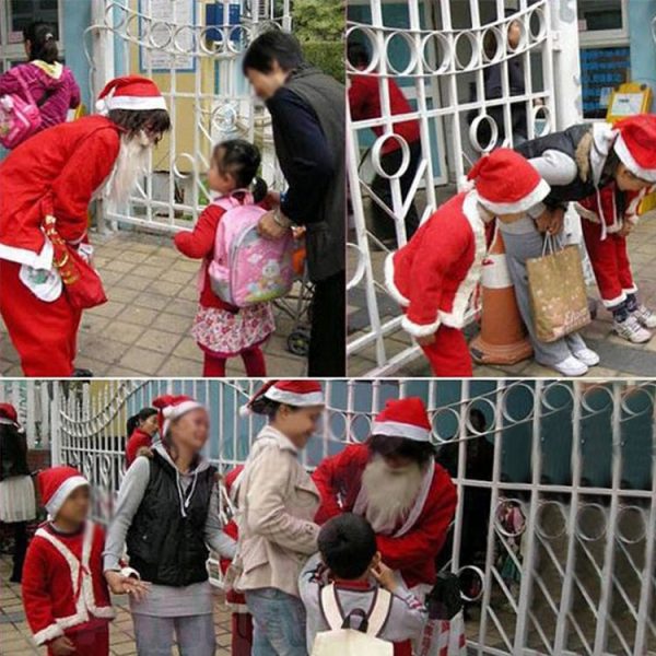 2 PCS Embroidered Christmas Party Santa Hat Non-woven Christmas Hat, Size: 36cm x 29cm - Image 5