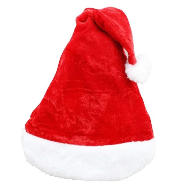Christmas Party Santa Hat Red & White Cap Christmas Hat, Size: 38cm x 29cm - Image 2