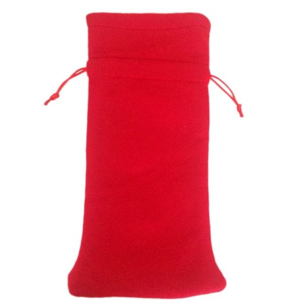 3 PCS Santa Pattern Christmas Dinner Table Decoration Plush Champagne Wine Bottle Bag - Image 3