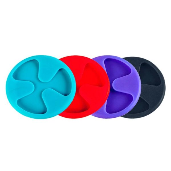 Anti-slip Silicone Red Wine & Tea & Coffee Cup Mat / Cup Lid, Random Color Delivery - Image 2