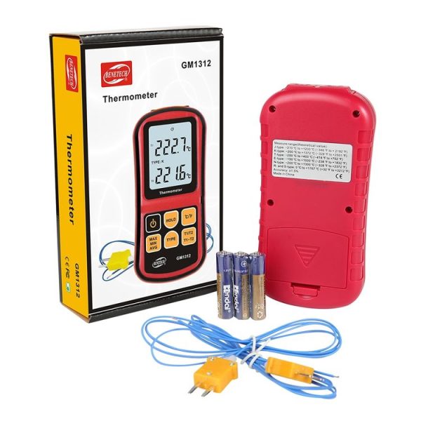 BENETECH GM1312 2.4 inch LCD Screen Thermocouple Thermometer Measure J, K, T, E, N and R Type, Measure Range: -50~300C - Image 5
