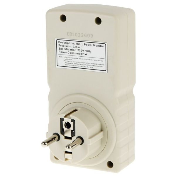 BENETECH GM86 LCD Display MAX 10A Micro Power Monitor Energy Meter, EU Plug - Image 4