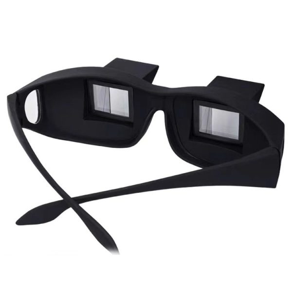 Creative High Definition Horizontal Crystal + Plastic Lie Down Glasses (Black) - Image 4