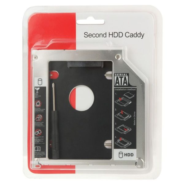 2.5 inch Second HDD Hard Drive Caddy SATA to SATA for Apple MacBook Pro, Thickness: 9.5mm - Image 8