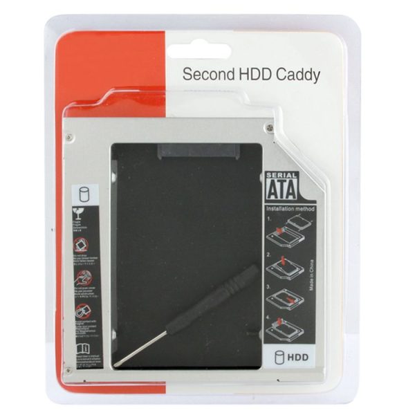 2.5 inch Universal Second HDD Caddy, SATA to SATA HDD Hard Drive Caddy, Thickness: 12.7mm - Image 7
