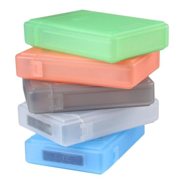 3.5 inch Hard Drive Disk HDD SATA IDE Plastic Storage Box Enclosure Case (White) - Image 4