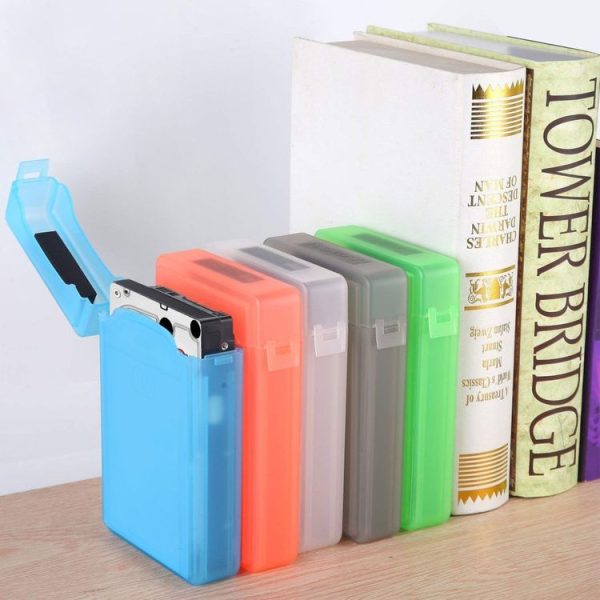 3.5 inch Hard Drive Disk HDD SATA IDE Plastic Storage Box Enclosure Case (White) - Image 5