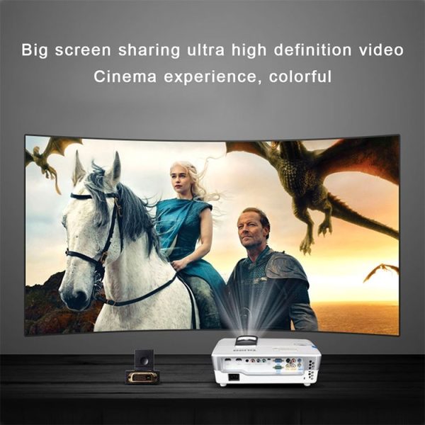 360 Degree Rotation Gold Plated DVI 24+1 Pin Male to 19 Pin HDMI Female Adapter - Image 5