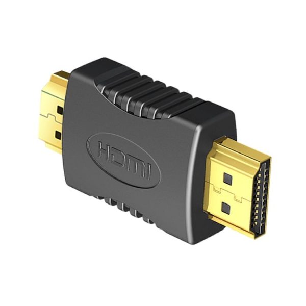 Gold Plated HDMI 19 Pin Male to HDMI 19 Pin Male Adapter, Support Full HD 1080P (Black) - Image 2