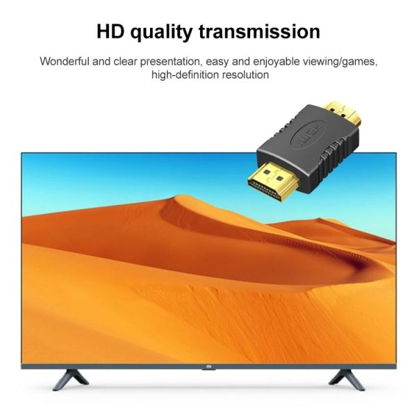 Gold Plated HDMI 19 Pin Male to HDMI 19 Pin Male Adapter, Support Full HD 1080P (Black) - Image 3