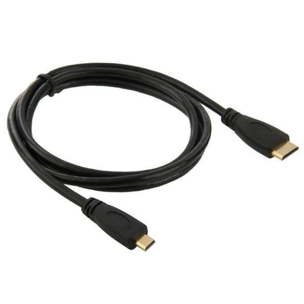 1m Mini HDMI Male to Micro HDMI Male Adapter Cable - Image 2