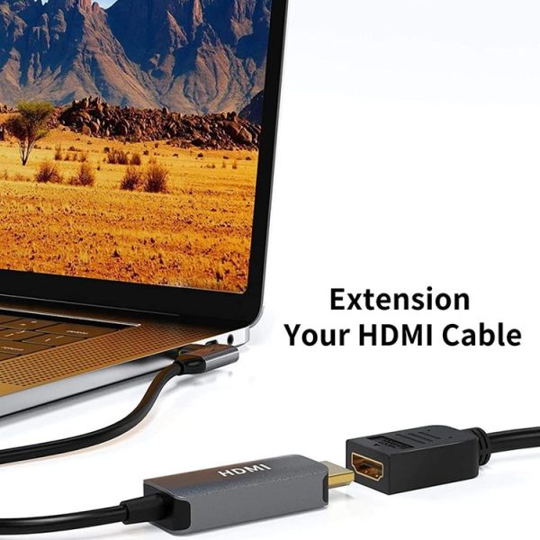 30cm HDMI Female to DVI 24+5 Pin Female Adapater Cable (Black) - Image 5