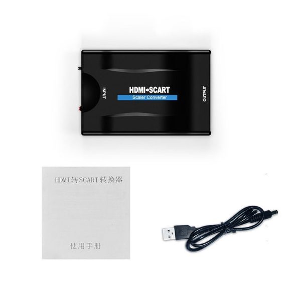 MINI MHL / HDMI TO SCART Video Converter Scaler (Black) - Image 5
