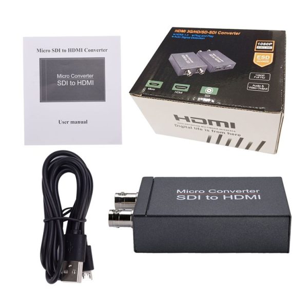 NK-M008 3G / SDI to HDMI Full HD Converter (Black) - Image 5