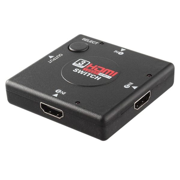 3 Ports 1080P HDMI Switch (Black)