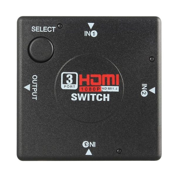 3 Ports 1080P HDMI Switch (Black) - Image 2