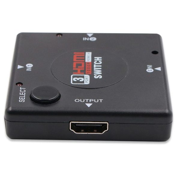 3 Ports 1080P HDMI Switch (Black) - Image 3