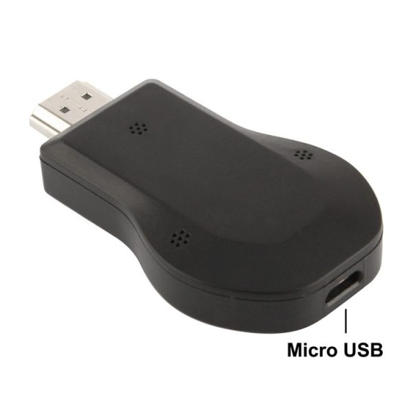 M2 Android 1080P Ezcast HDMI Dongle / HDMI AirPlay DLNA WIFI Displayer Receiver for Android OS / iOS / MAC OS / Windows Devices, Support Sharing Online to TV WIFI Display (Black) - Image 2