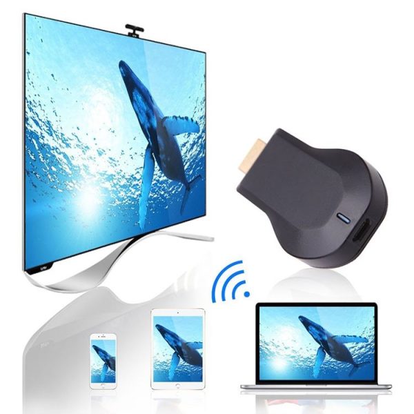 M2 Android 1080P Ezcast HDMI Dongle / HDMI AirPlay DLNA WIFI Displayer Receiver for Android OS / iOS / MAC OS / Windows Devices, Support Sharing Online to TV WIFI Display (Black) - Image 6