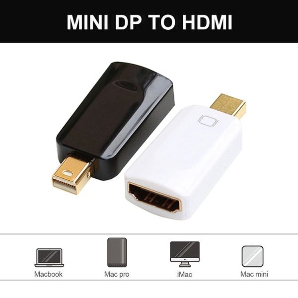 Mini DisplayPort Male to HDMI Female Adapter, Size: 4cm x 1.8cm x 0.7cm (Black) - Image 7