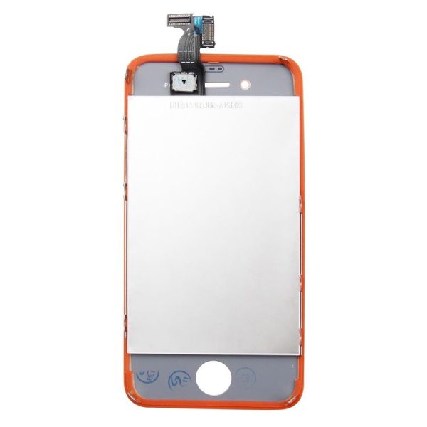 LCD Screen with Frame for iPhone 4 (Orange) - Image 3